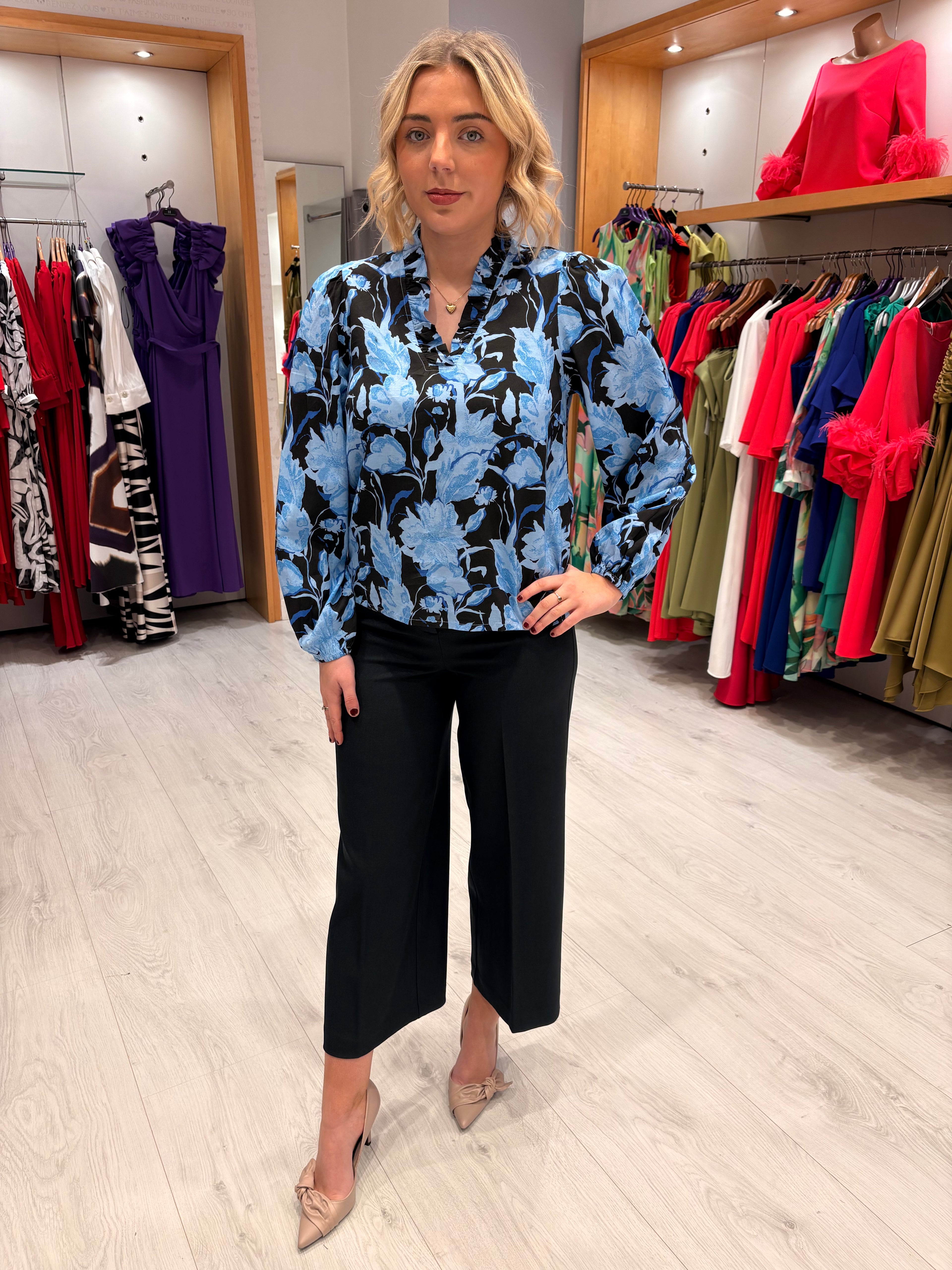 Kaffe Blue Floral Top