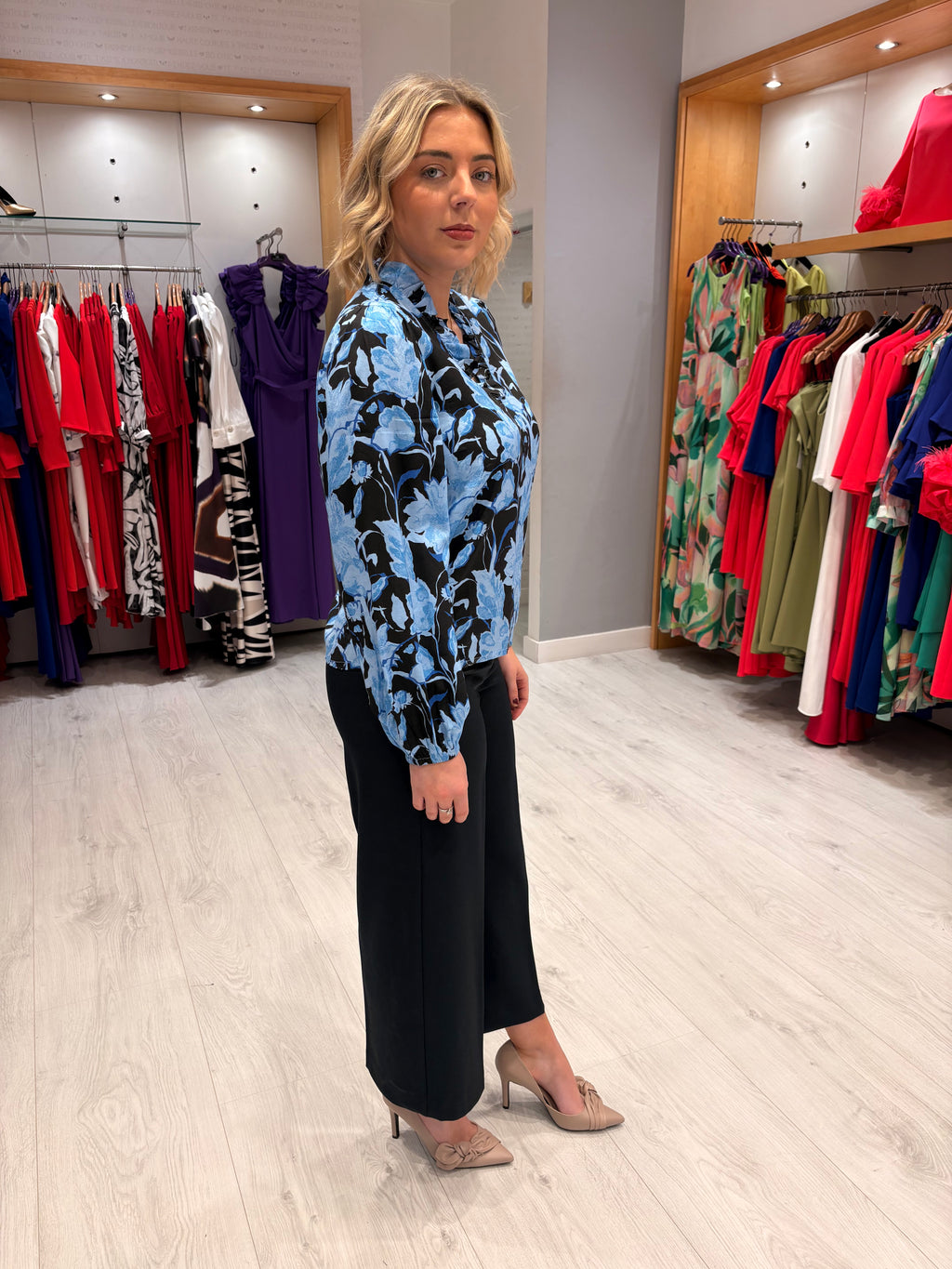 Kaffe Blue Floral Top