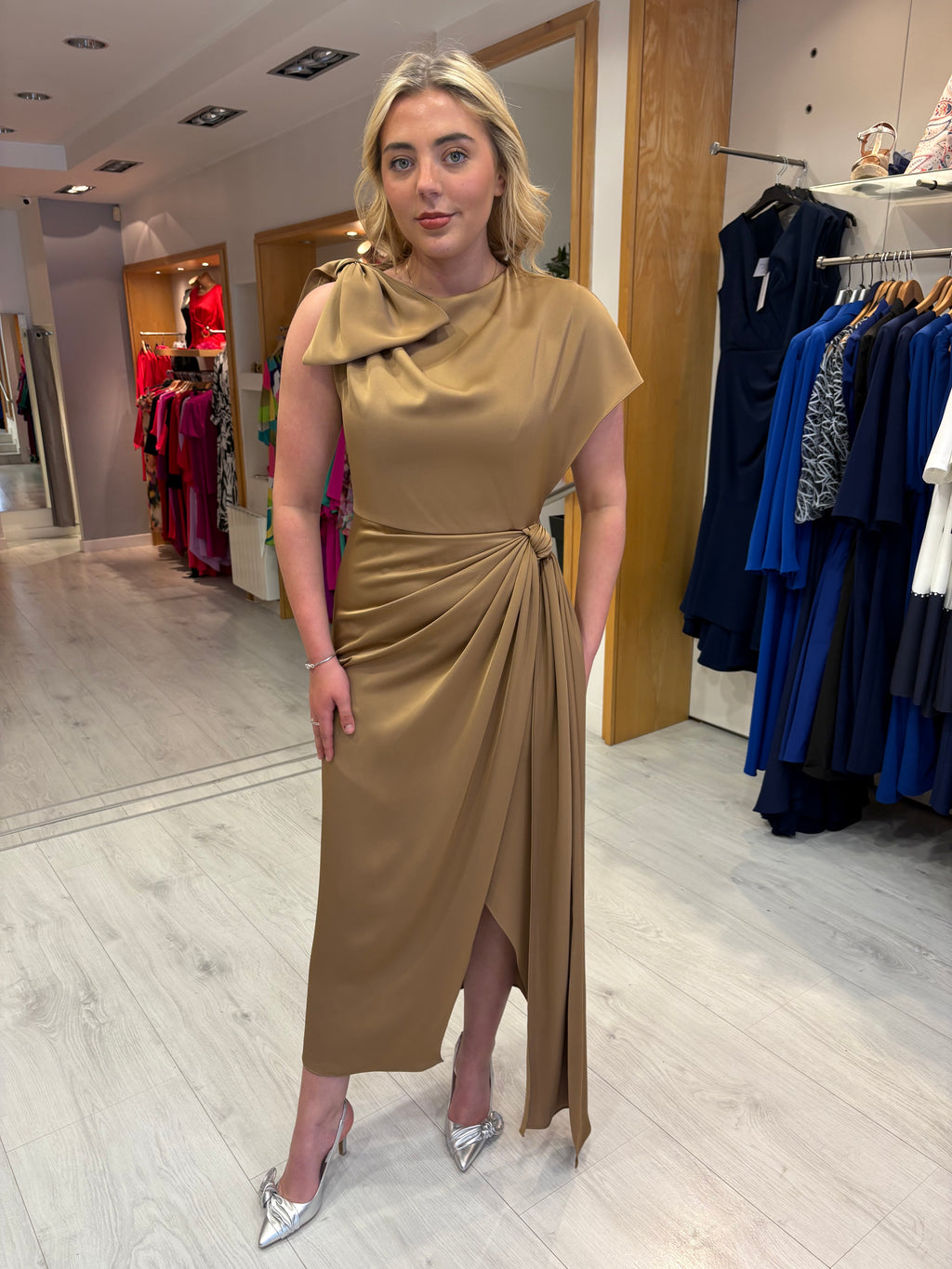 Maisonel Cappucino Dress with Bow