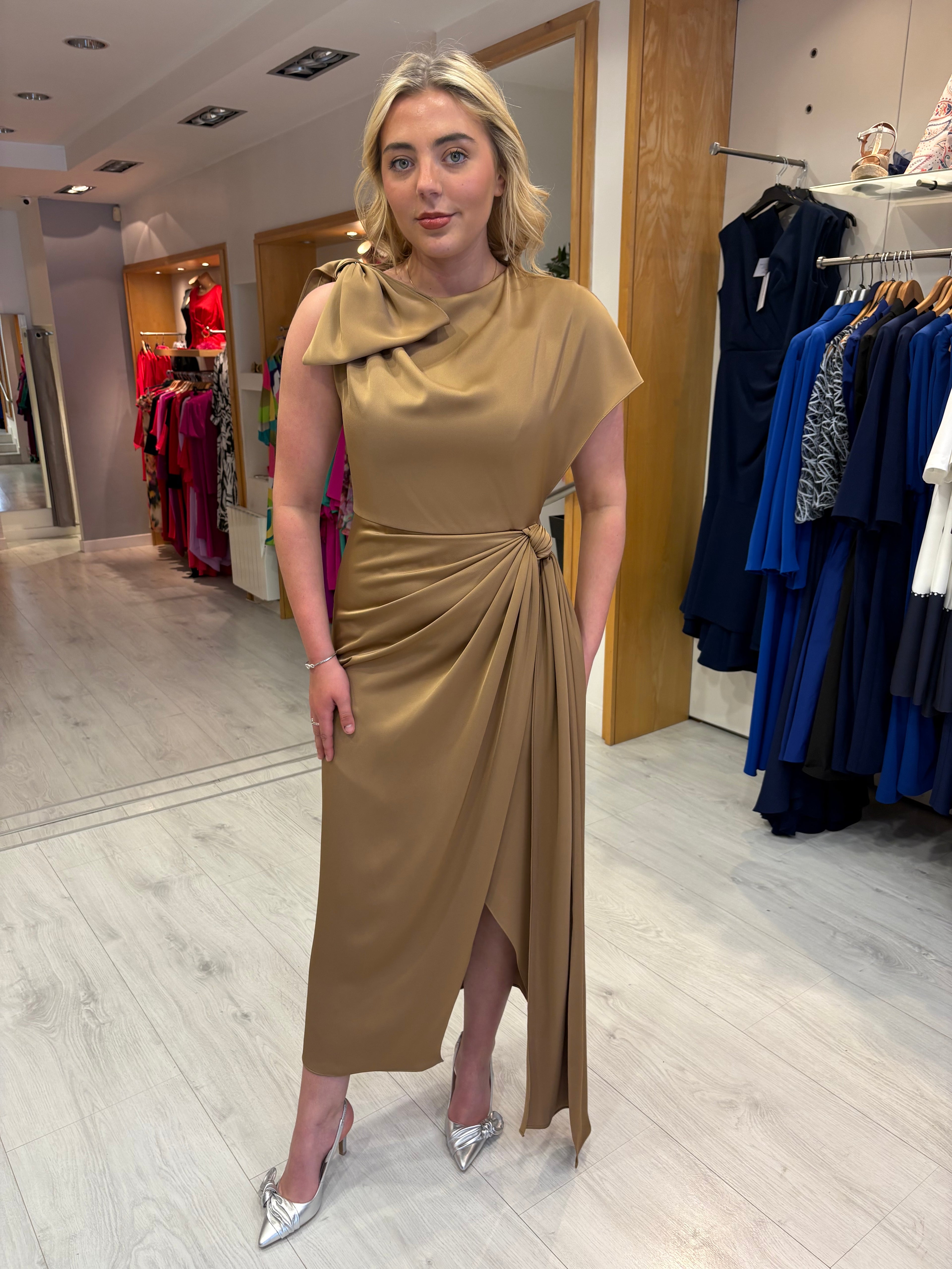 Maisonel Cappucino Dress with Bow