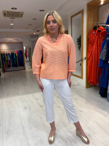 Kaffe White Sakura Trousers
