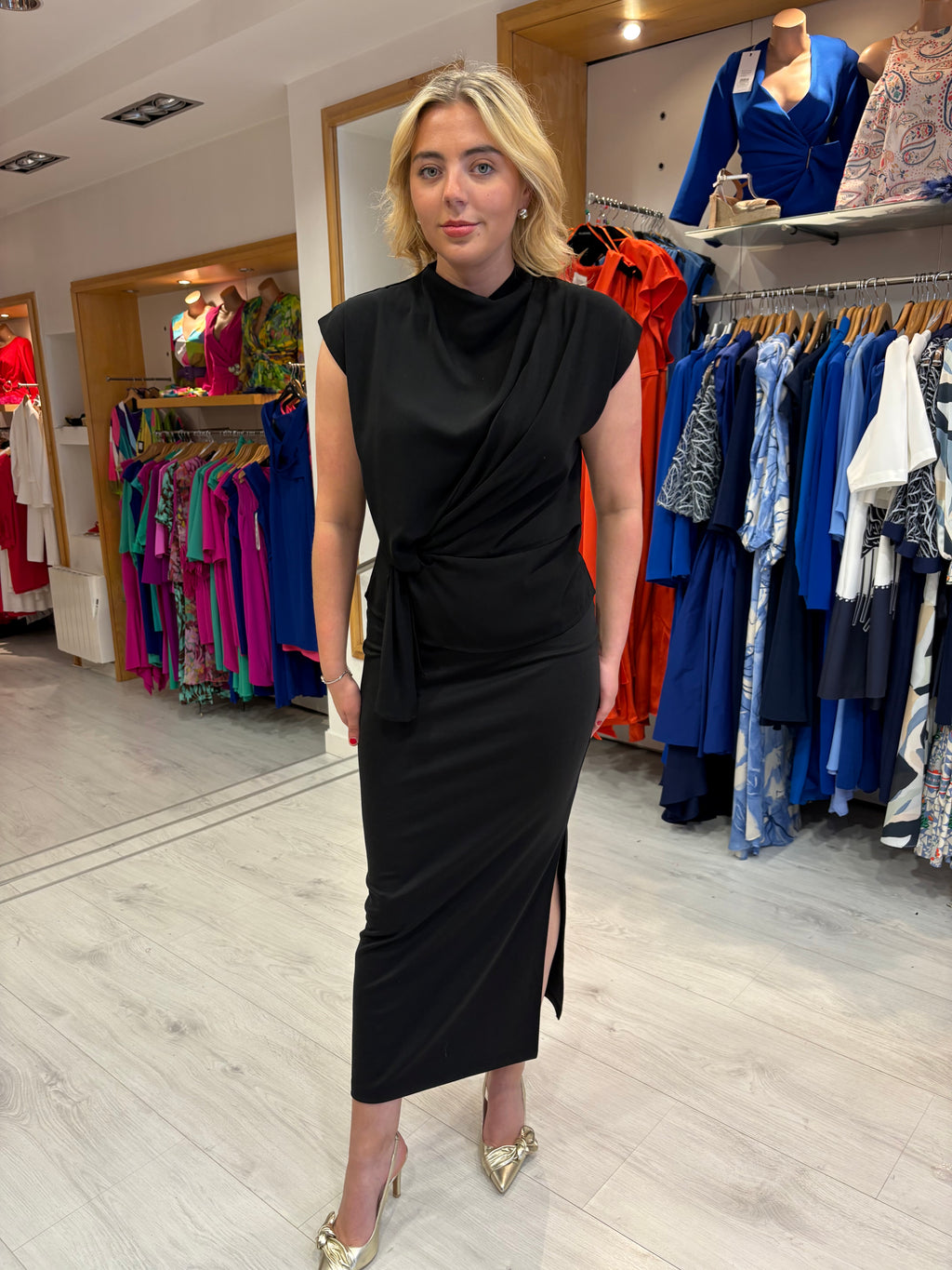 Kaffe Black Stretch Skirt