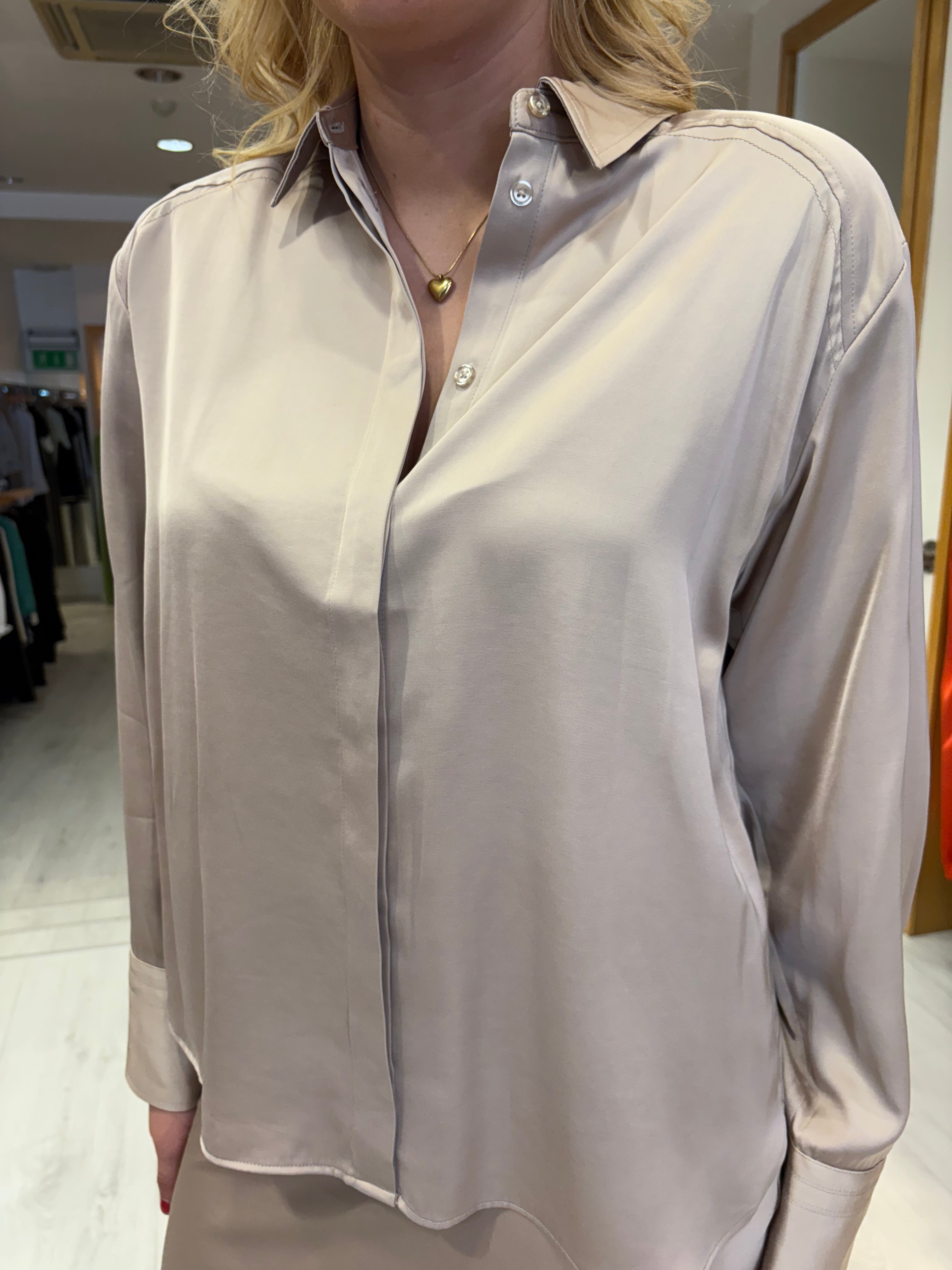 Karen By Simonsen Mink Satin Skirt