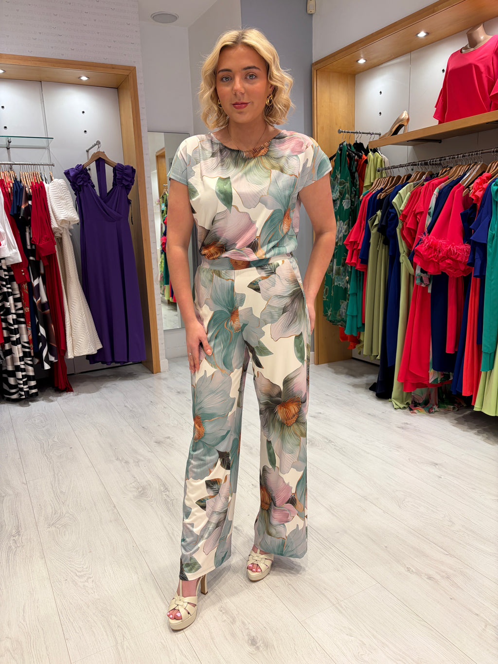 K Design Floral Jumpsuit