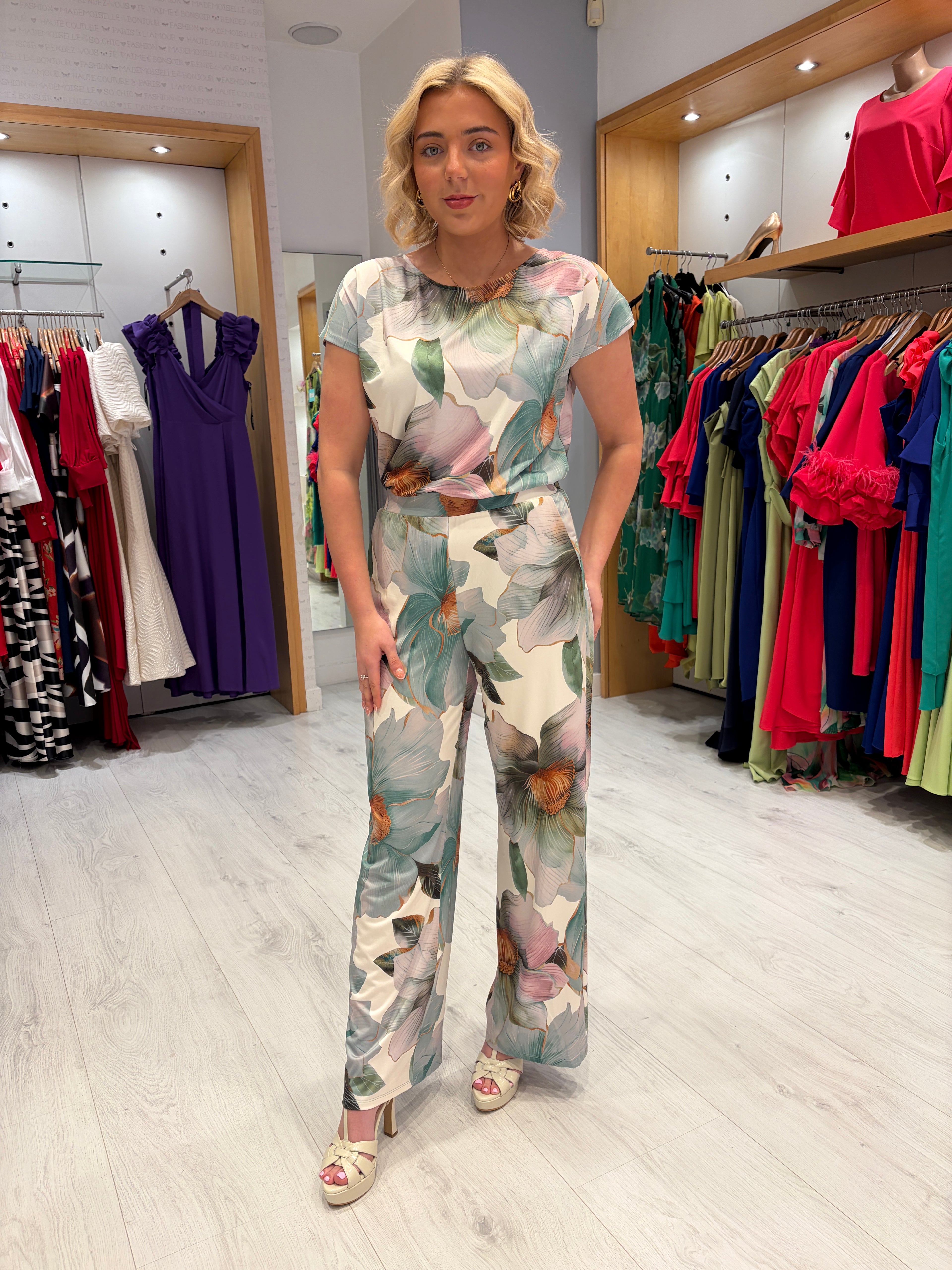 K Design Floral Jumpsuit