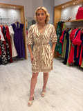 K Design Print Shirt Dress
