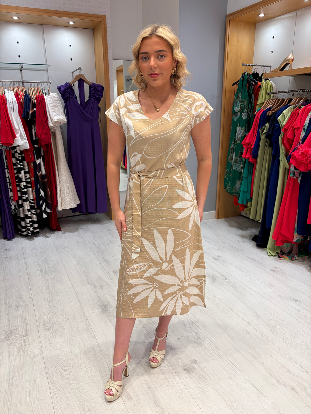 Smashed Lemon Midi Dress