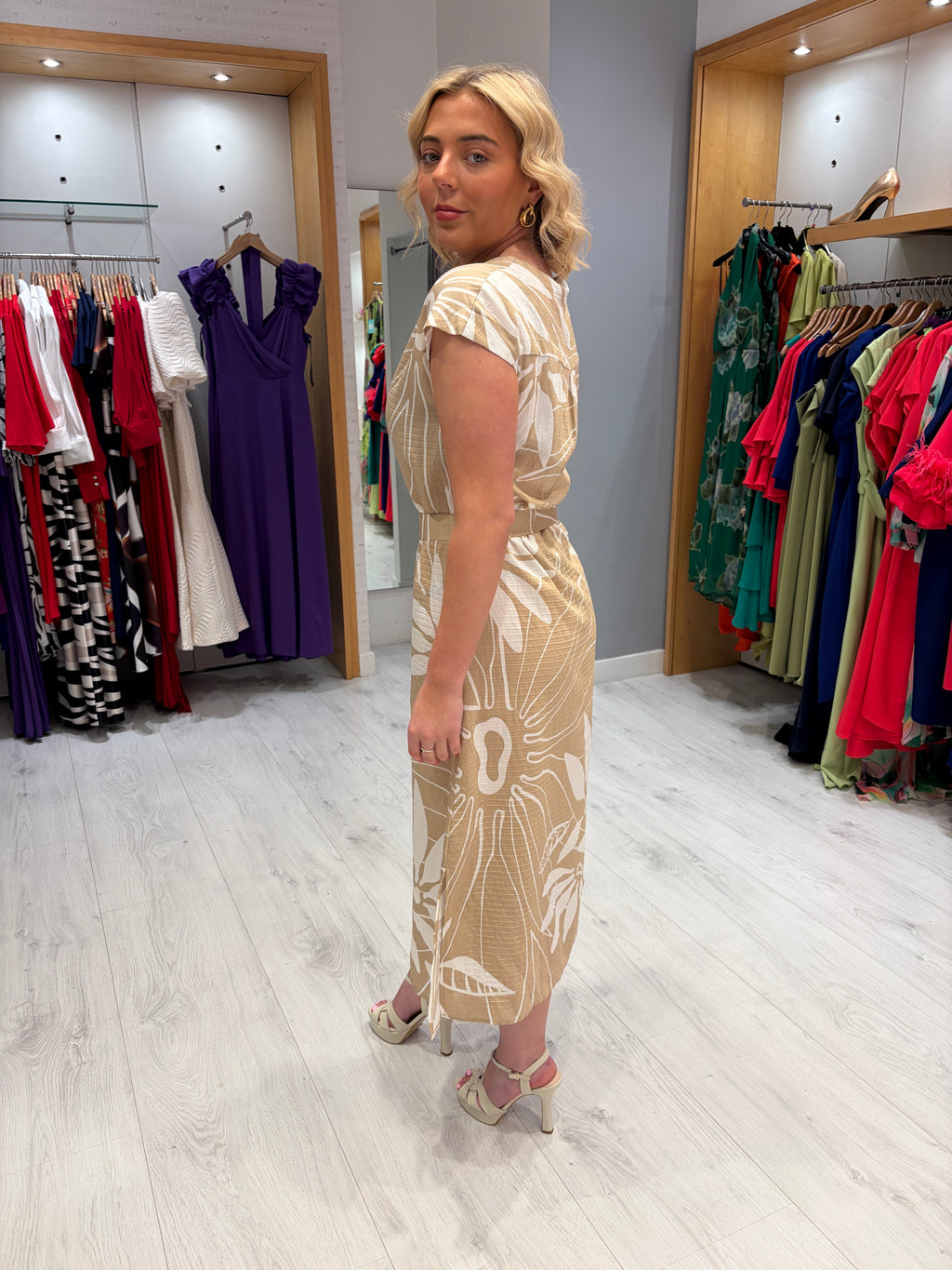 Smashed Lemon Midi Dress