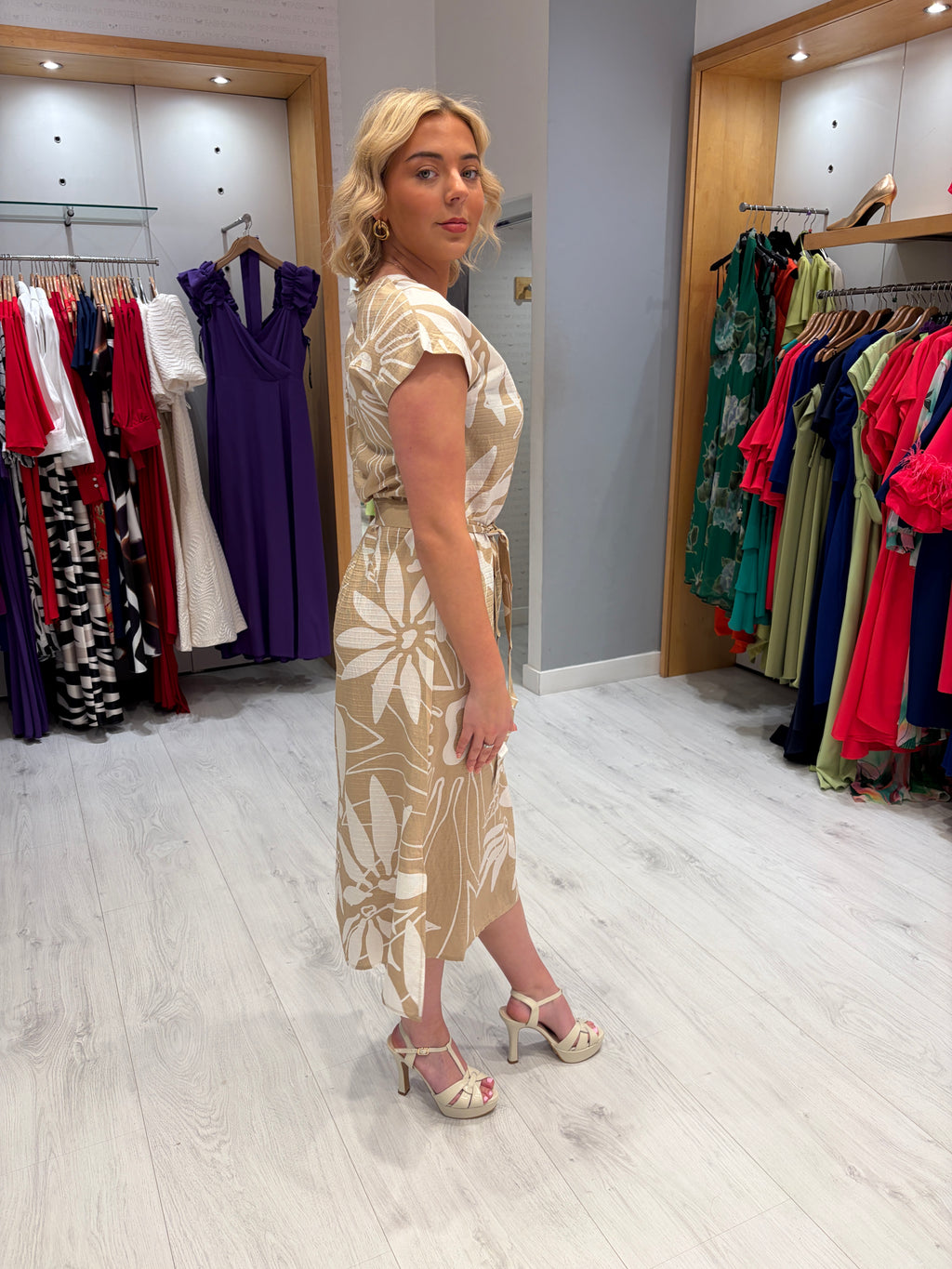 Smashed Lemon Midi Dress