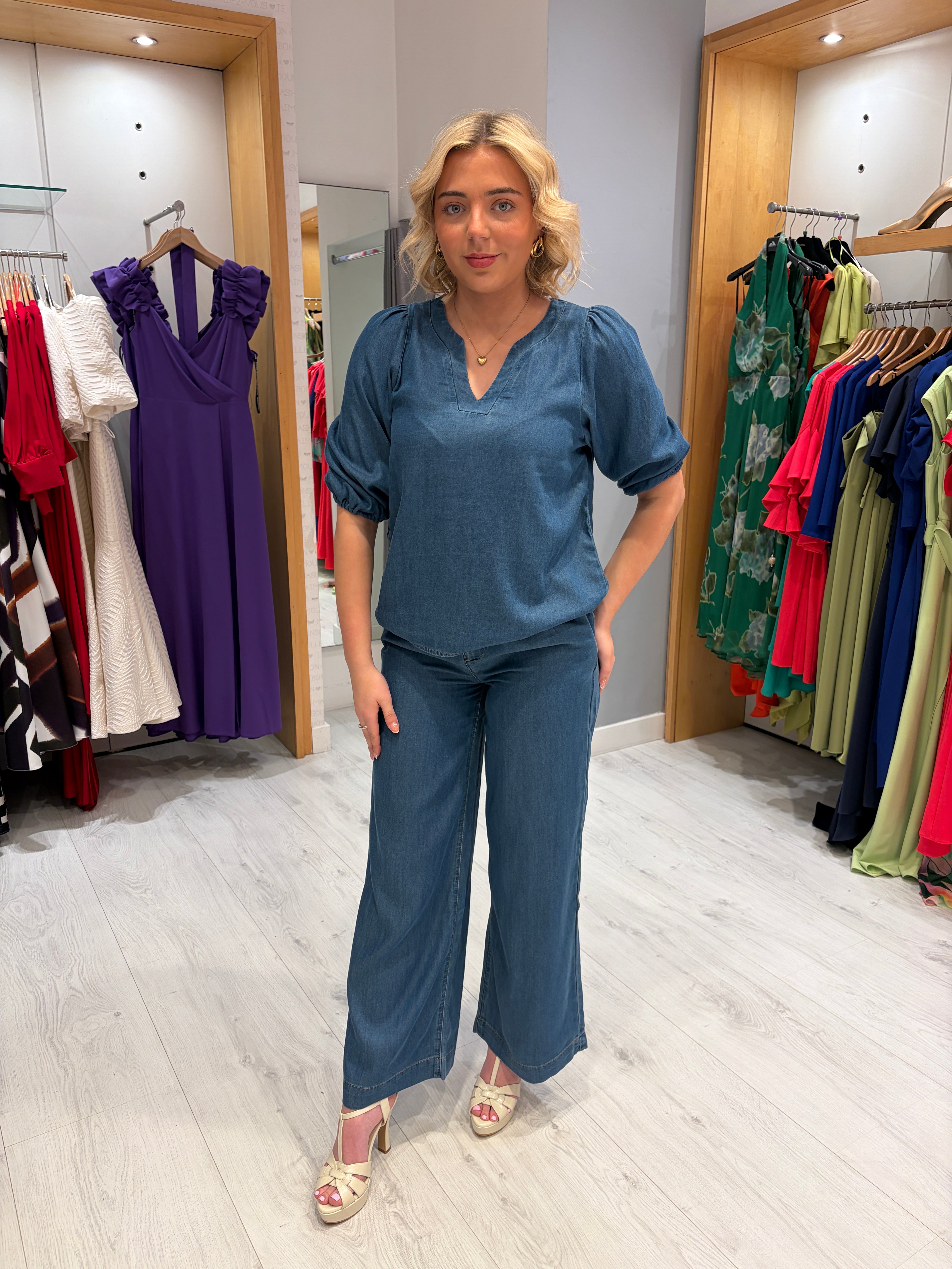 Smashed Lemon Denim Trousers