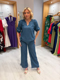 Smashed Lemon Denim Trousers