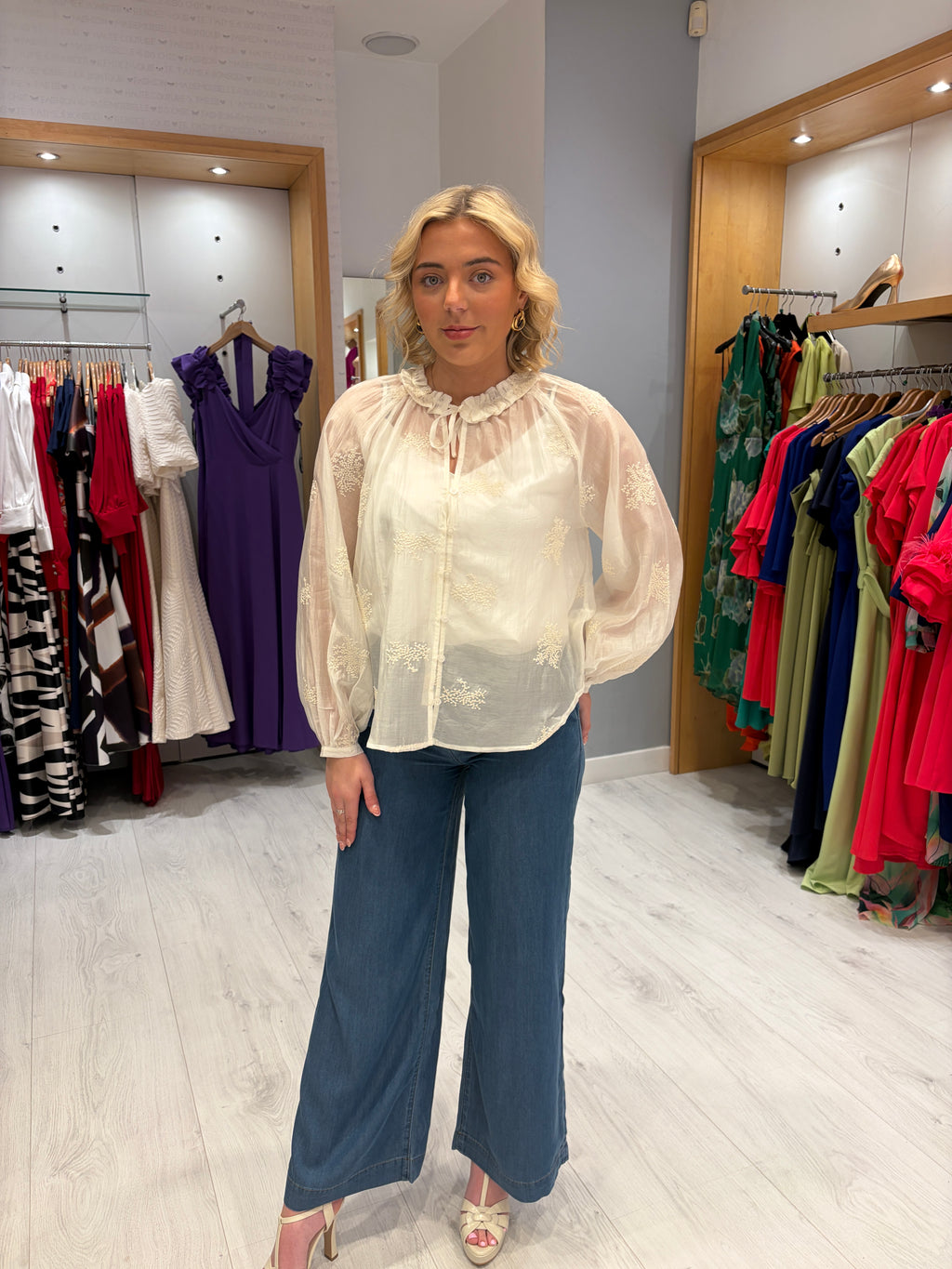 Smashed Lemon White Blouse
