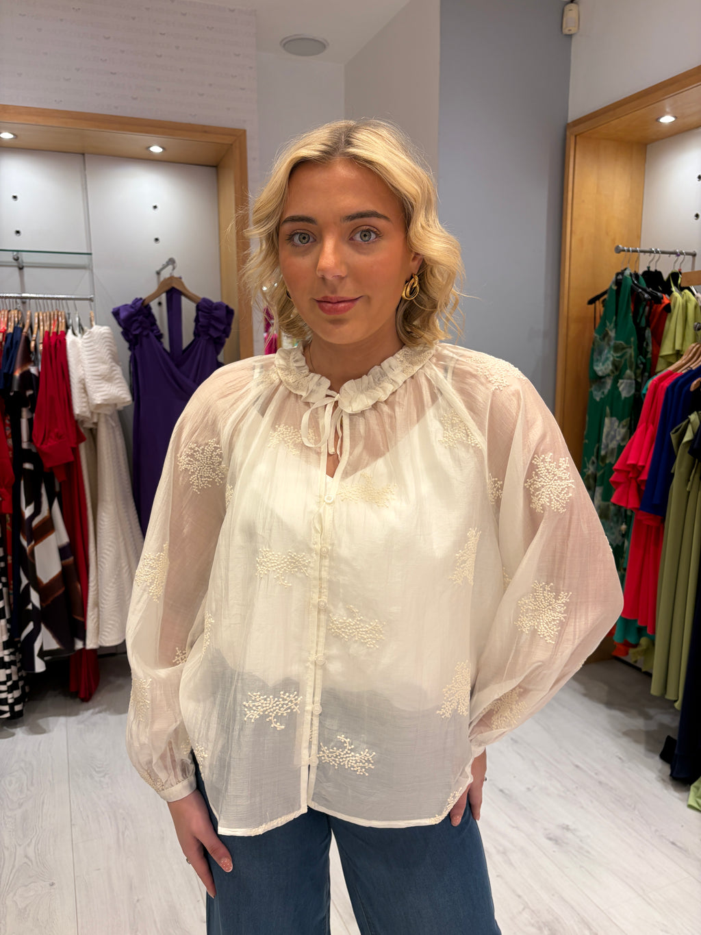 Smashed Lemon White Blouse