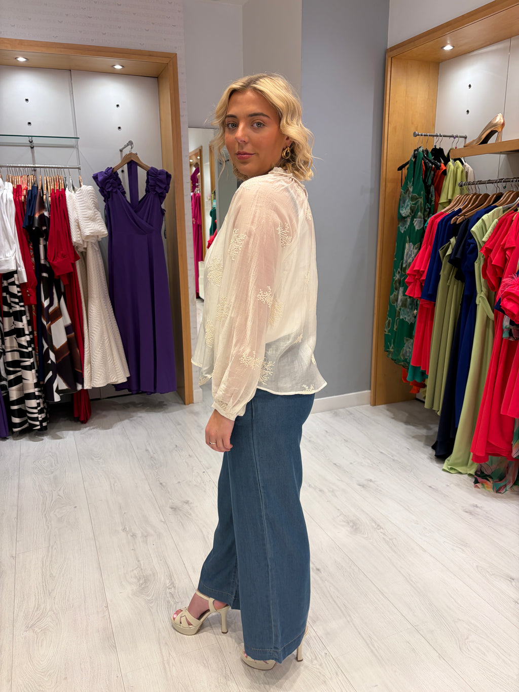 Smashed Lemon White Blouse