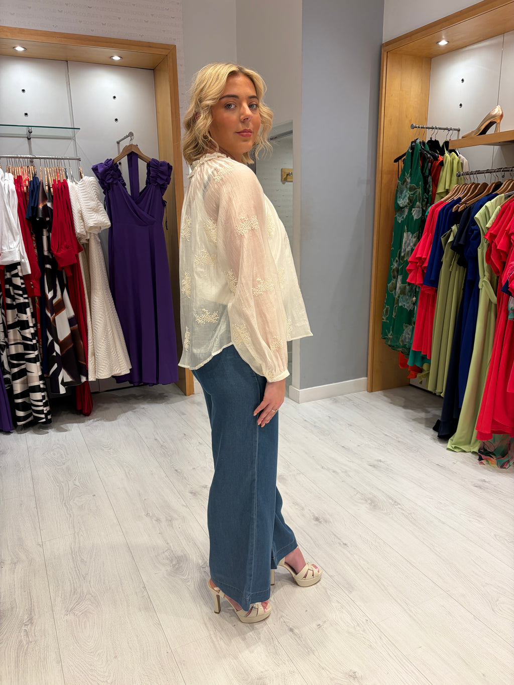 Smashed Lemon White Blouse