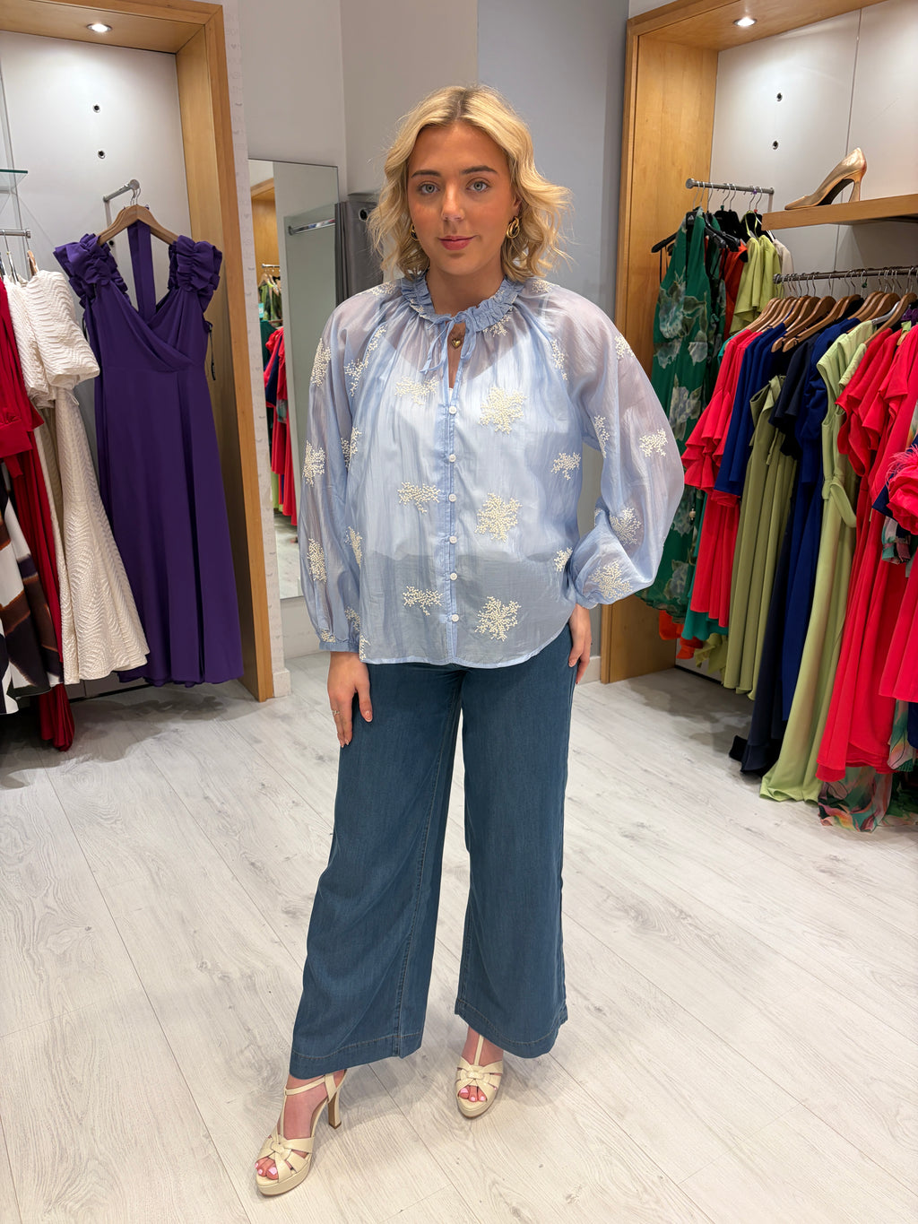 Smashed Lemon Blue Blouse