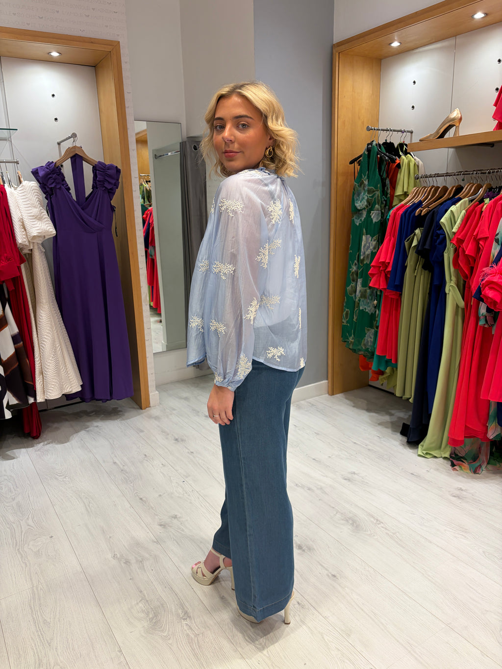 Smashed Lemon Blue Blouse