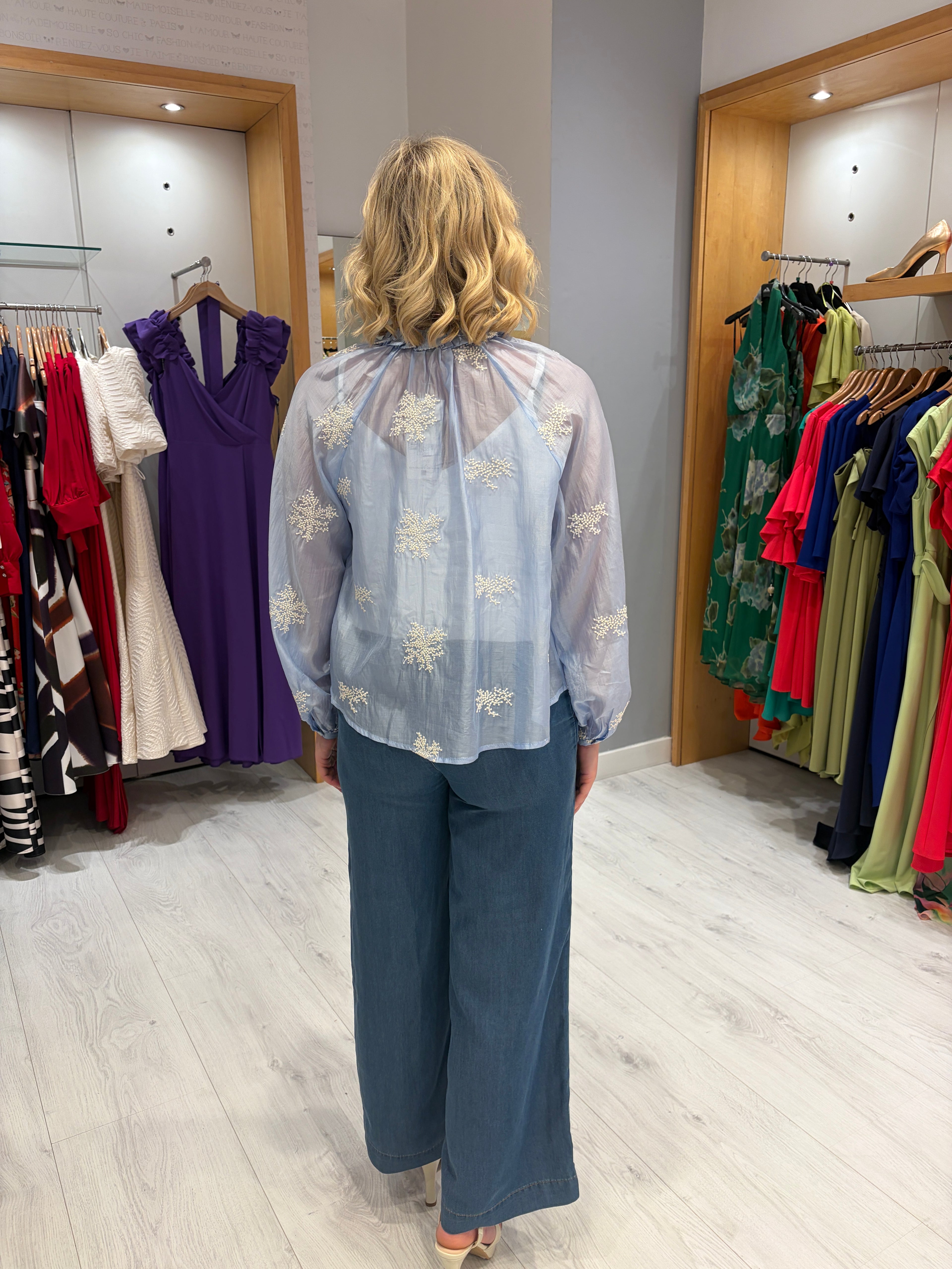 Smashed Lemon Blue Blouse