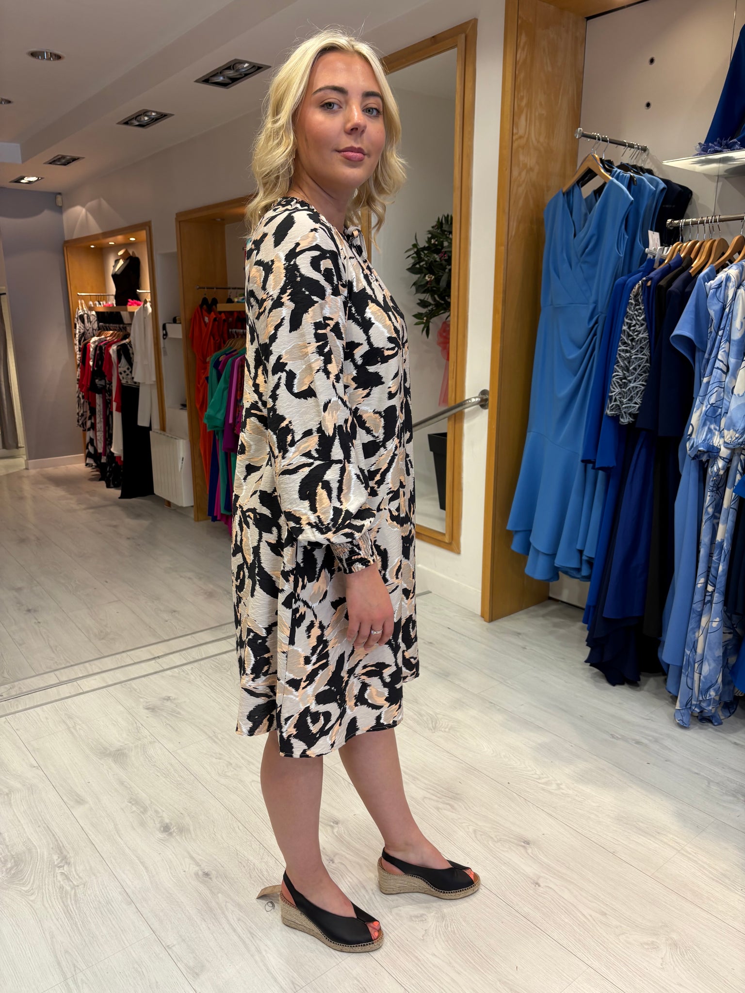 Kaffe Abstract Shift Dress