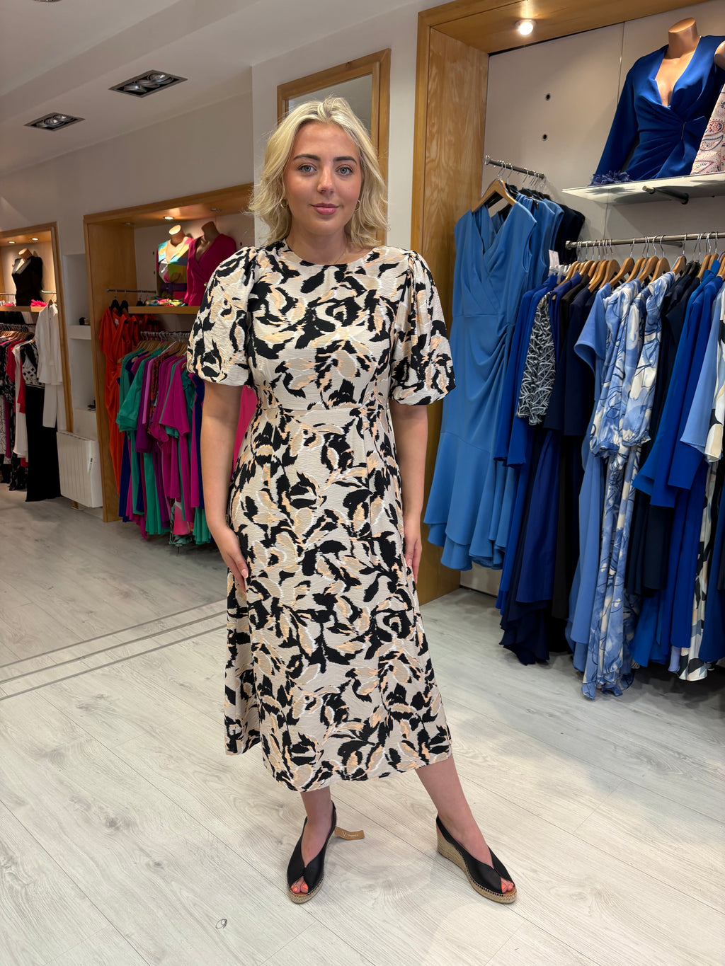 Kaffe Abstract Print Dress