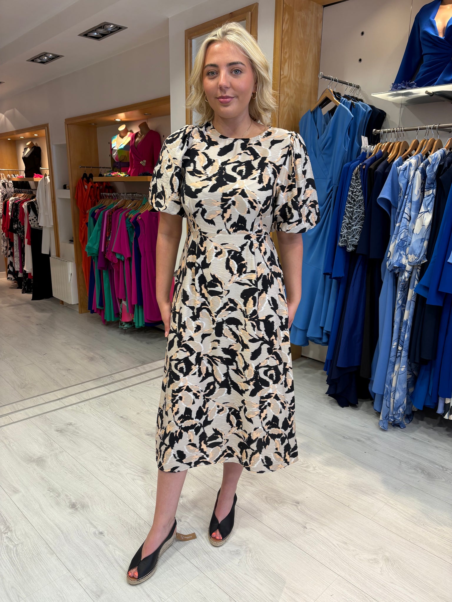 Kaffe Abstract Print Dress