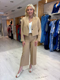 Soaked Camel Crop Wide Leg Trouser
