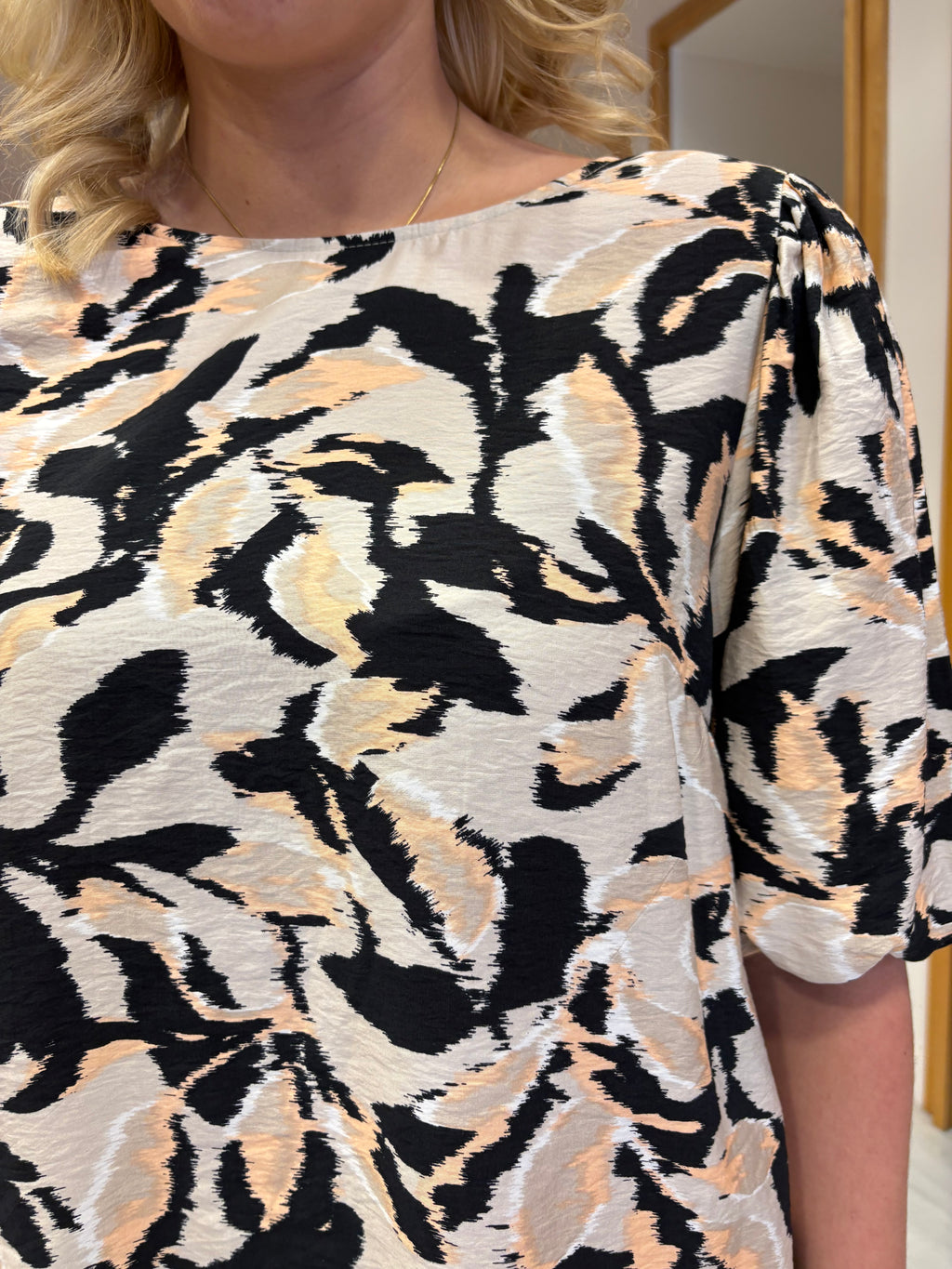 Kaffe Abstract Print Top