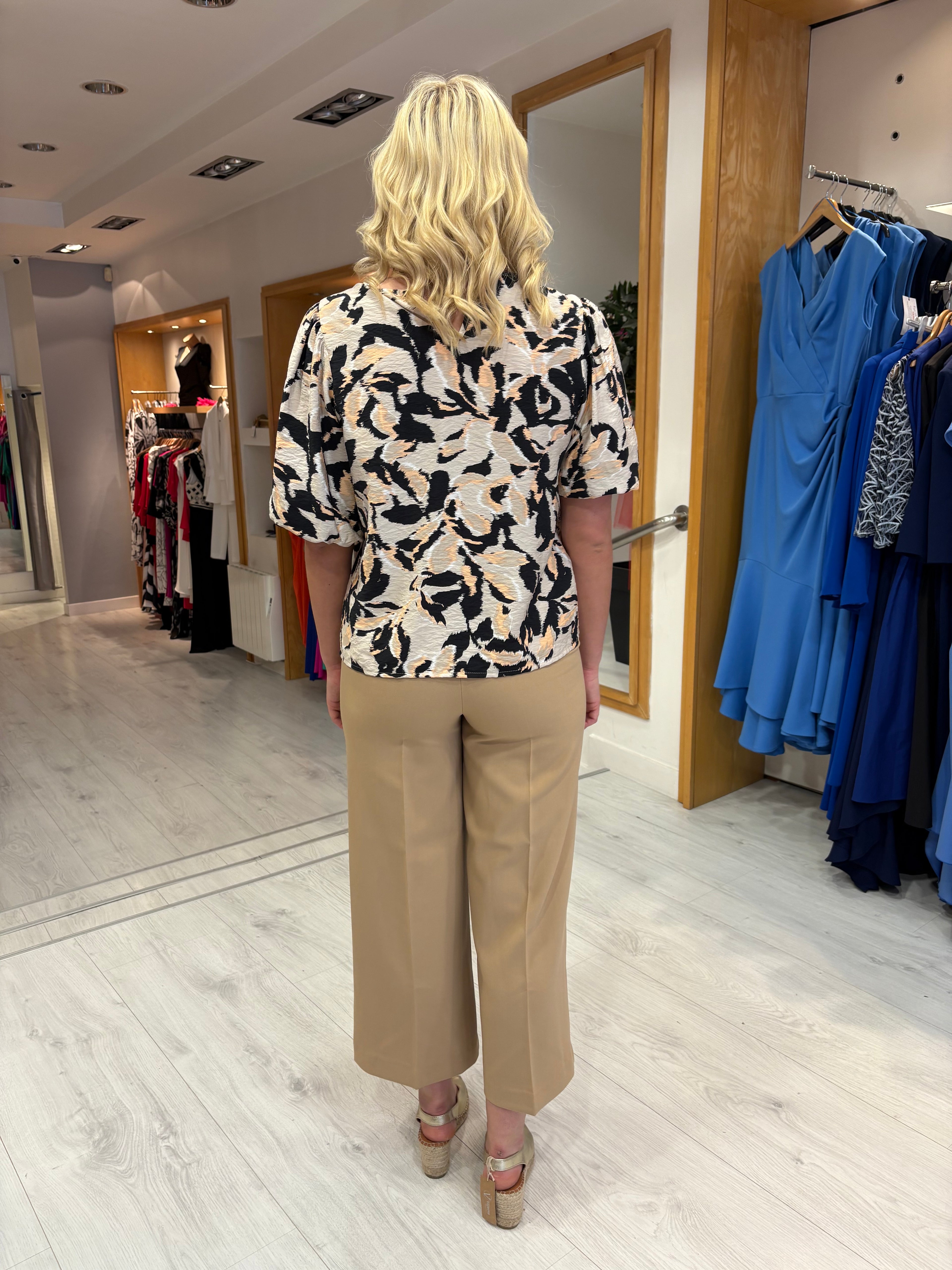 Kaffe Abstract Print Top