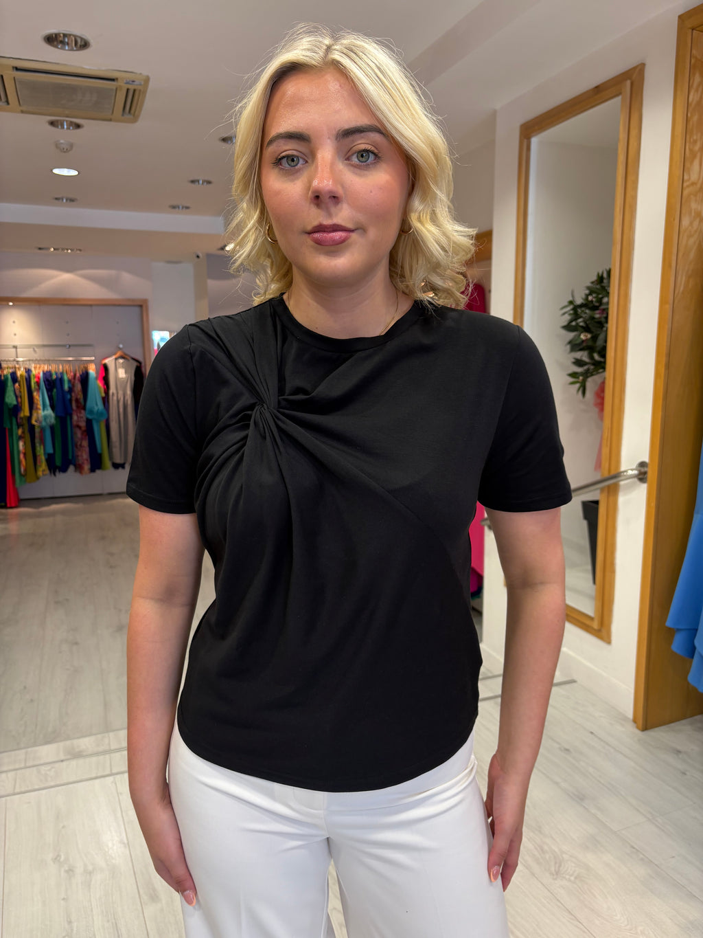 Kaffe Black Twist T-Shirt