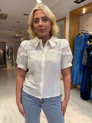 Karen By Simonsen Lace Detail Shirt