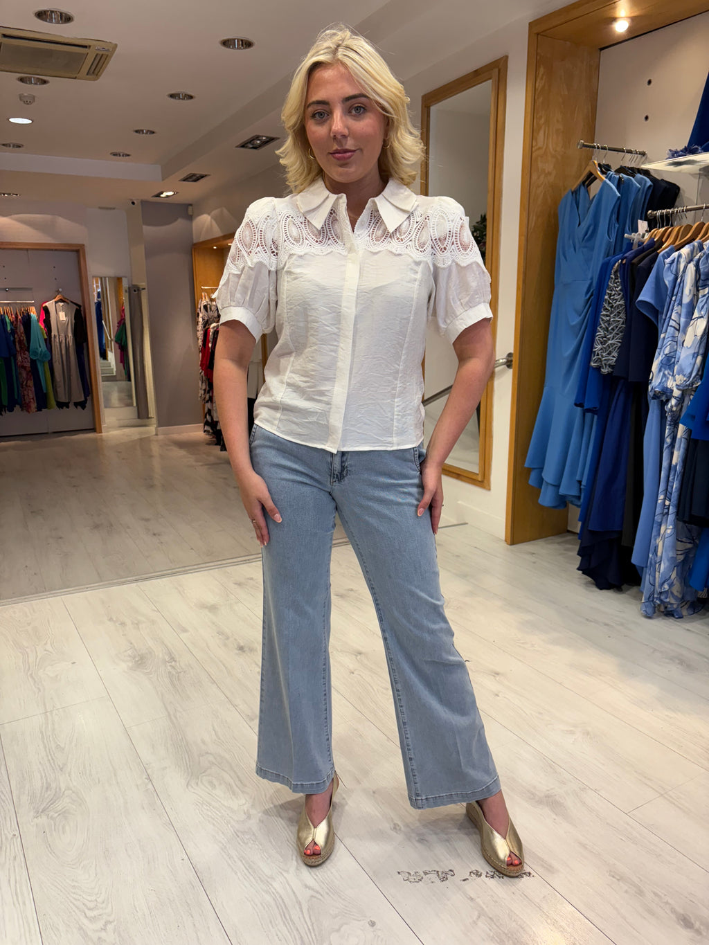 Karen By Simonsen Lace Detail Shirt
