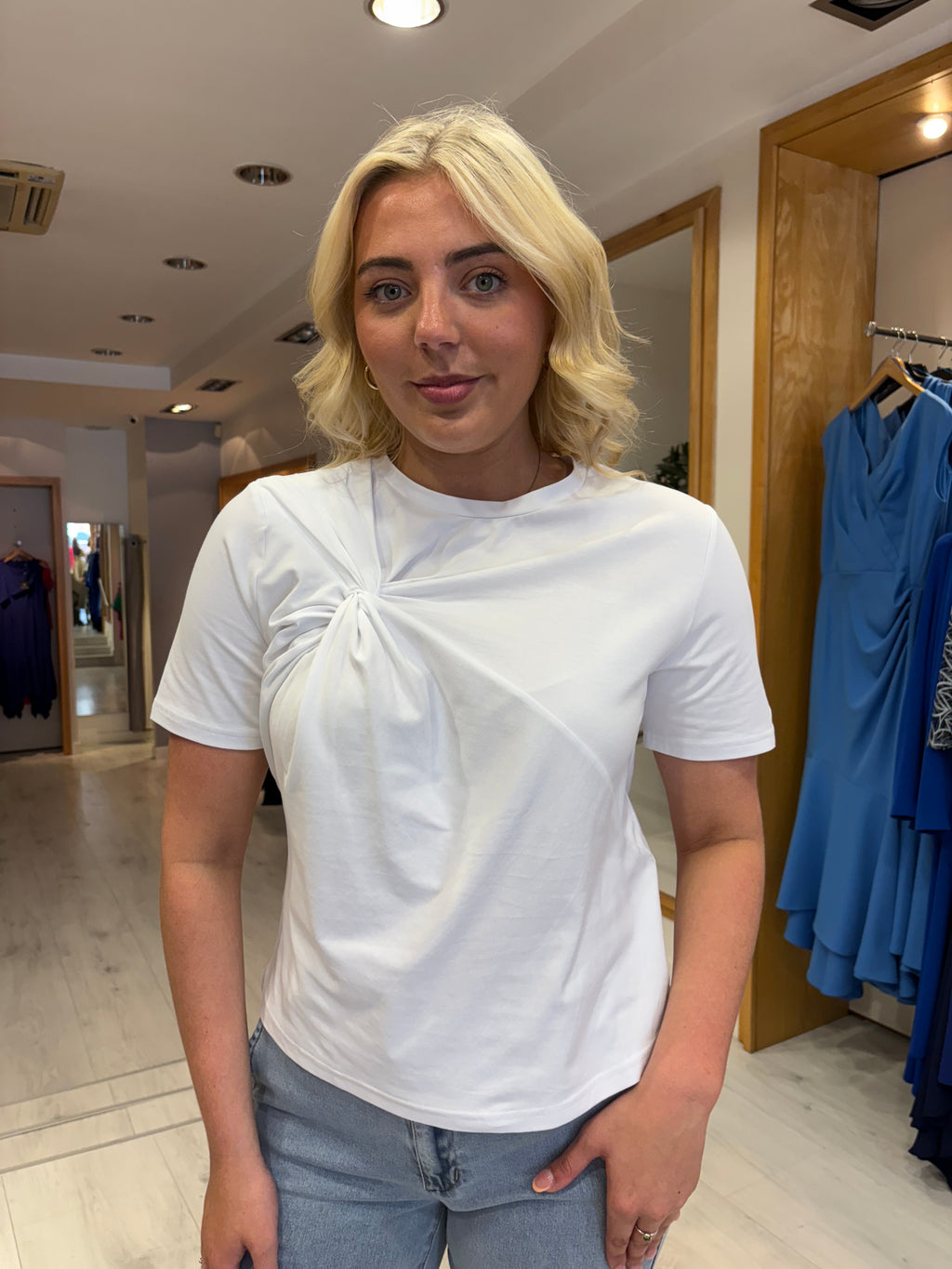 Kaffe White Twist T-Shirt