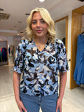 Kaffe Blue Print Top