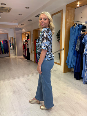 Kaffe Blue Print Top