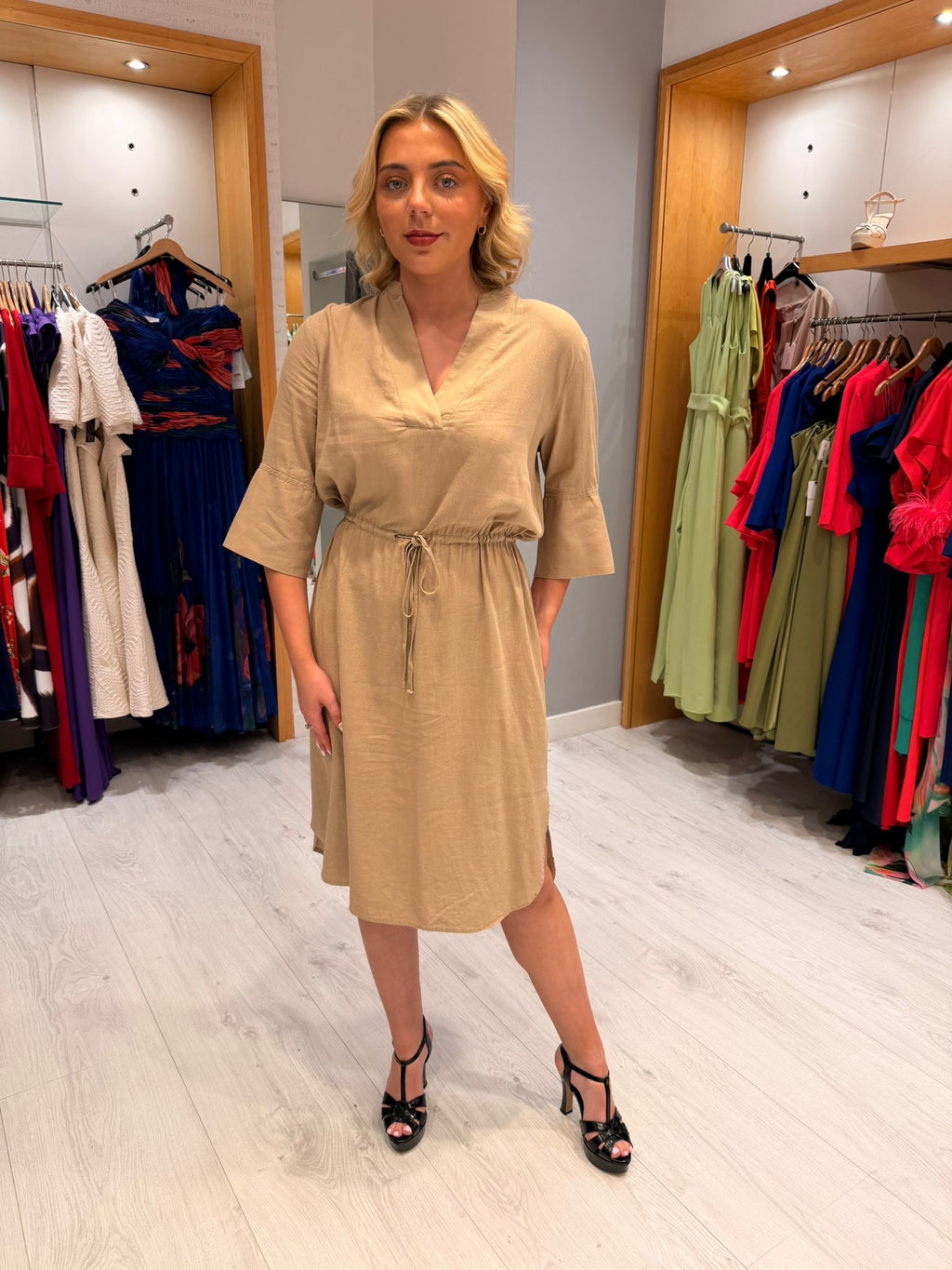 Soaked Beige Dress
