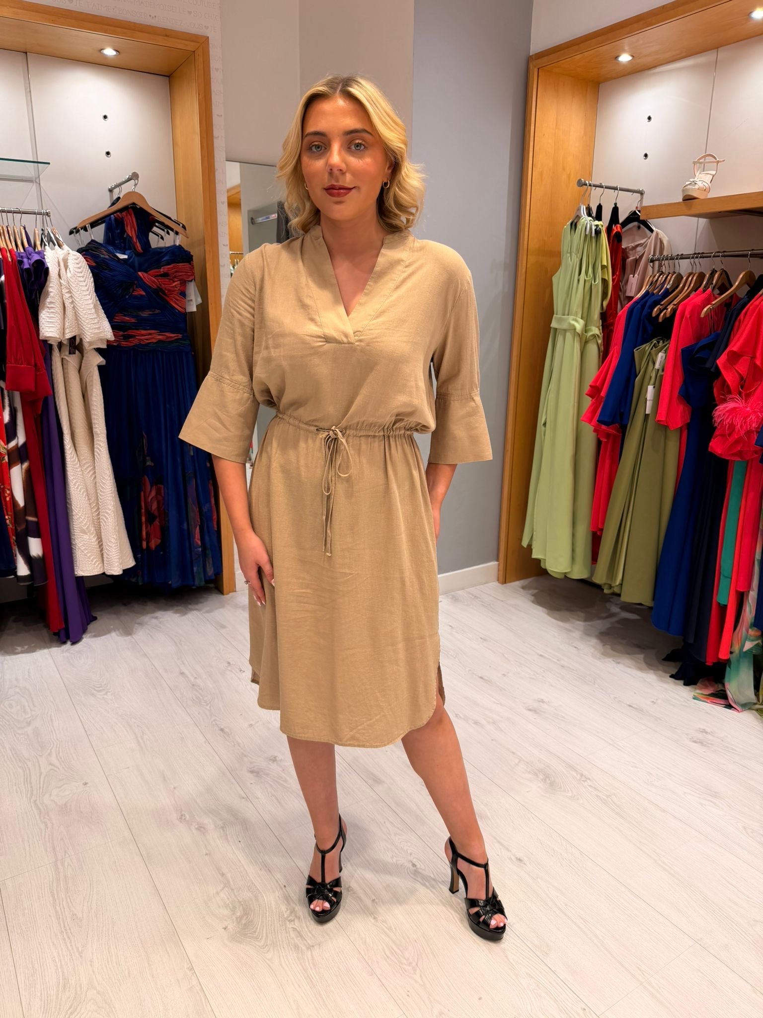 Soaked Beige Dress