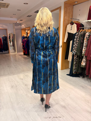 This Girls Curiosity Blue Print Midi Dress