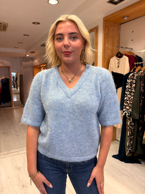 Kaffe Blue Soft-touch knit