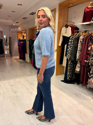 Kaffe Blue Soft-touch knit