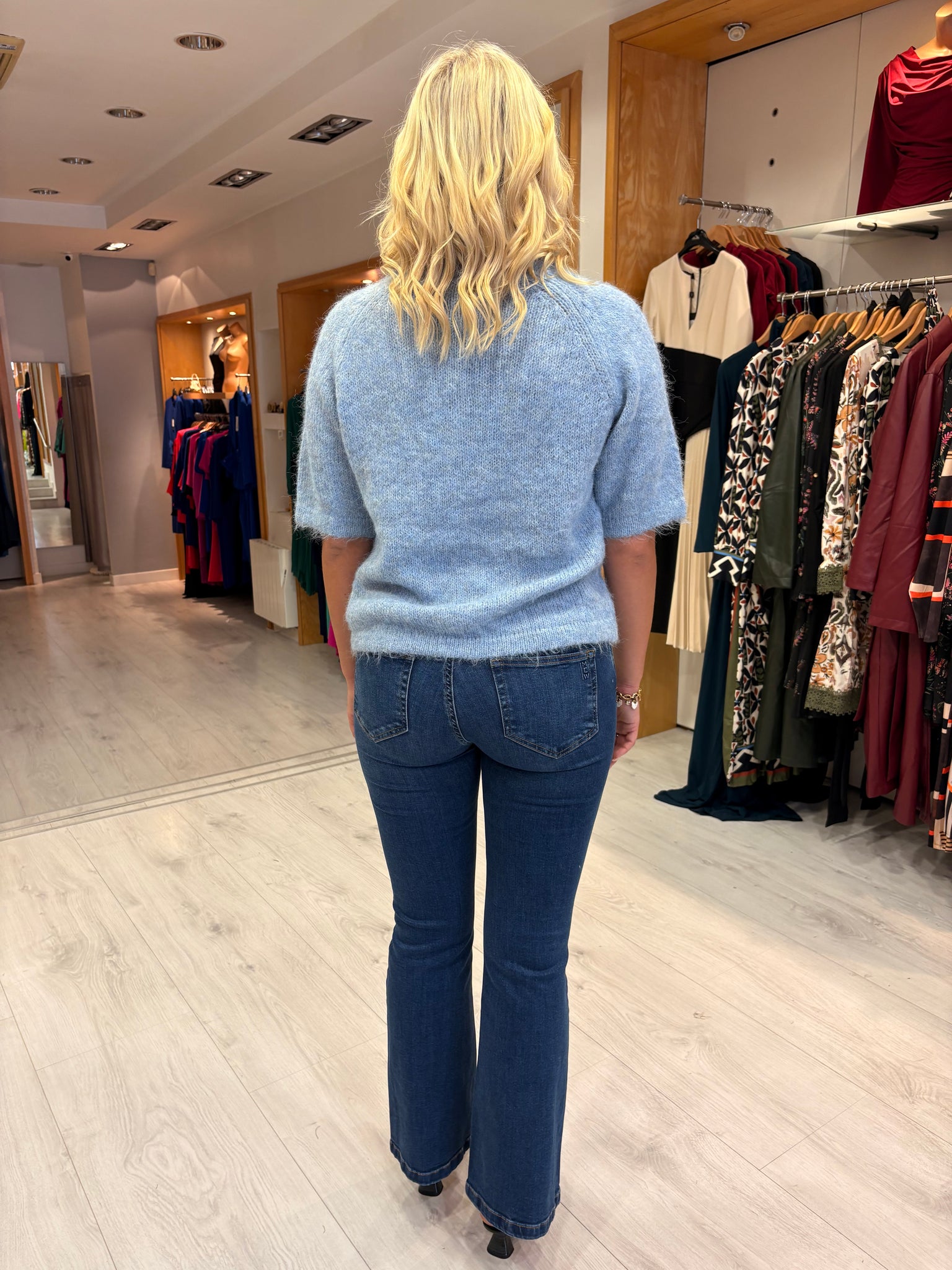 Kaffe Blue Soft-touch knit