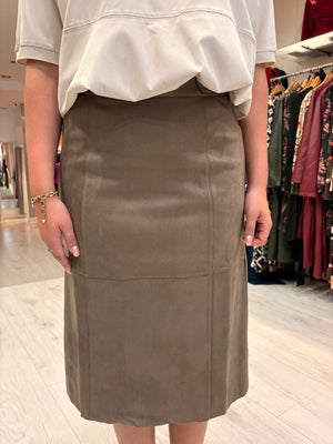 Hv Polo Faux Suede Skirt