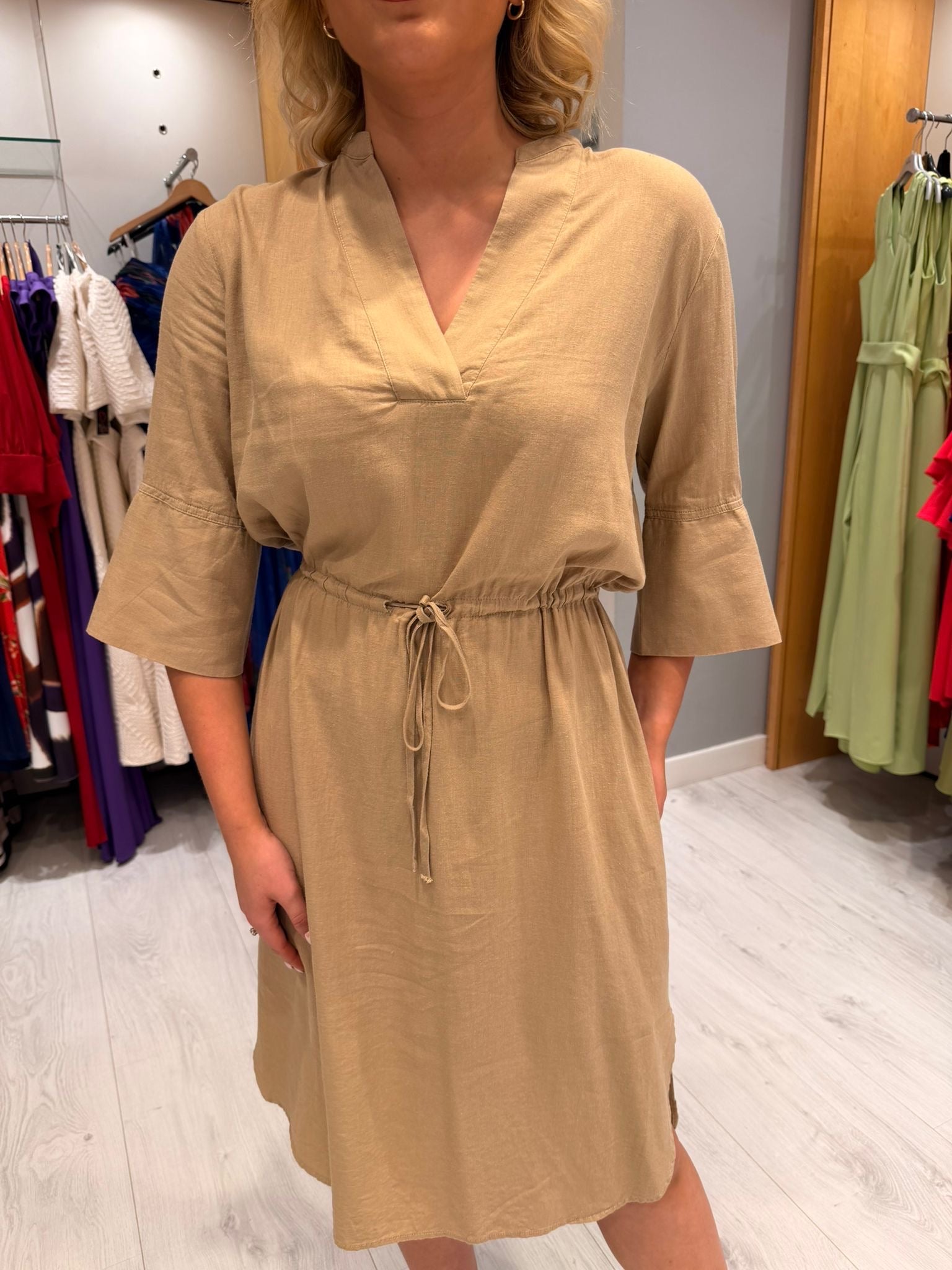 Soaked Beige Dress