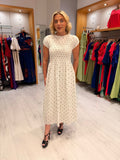 Soaked Polka Dot Ruched Dress