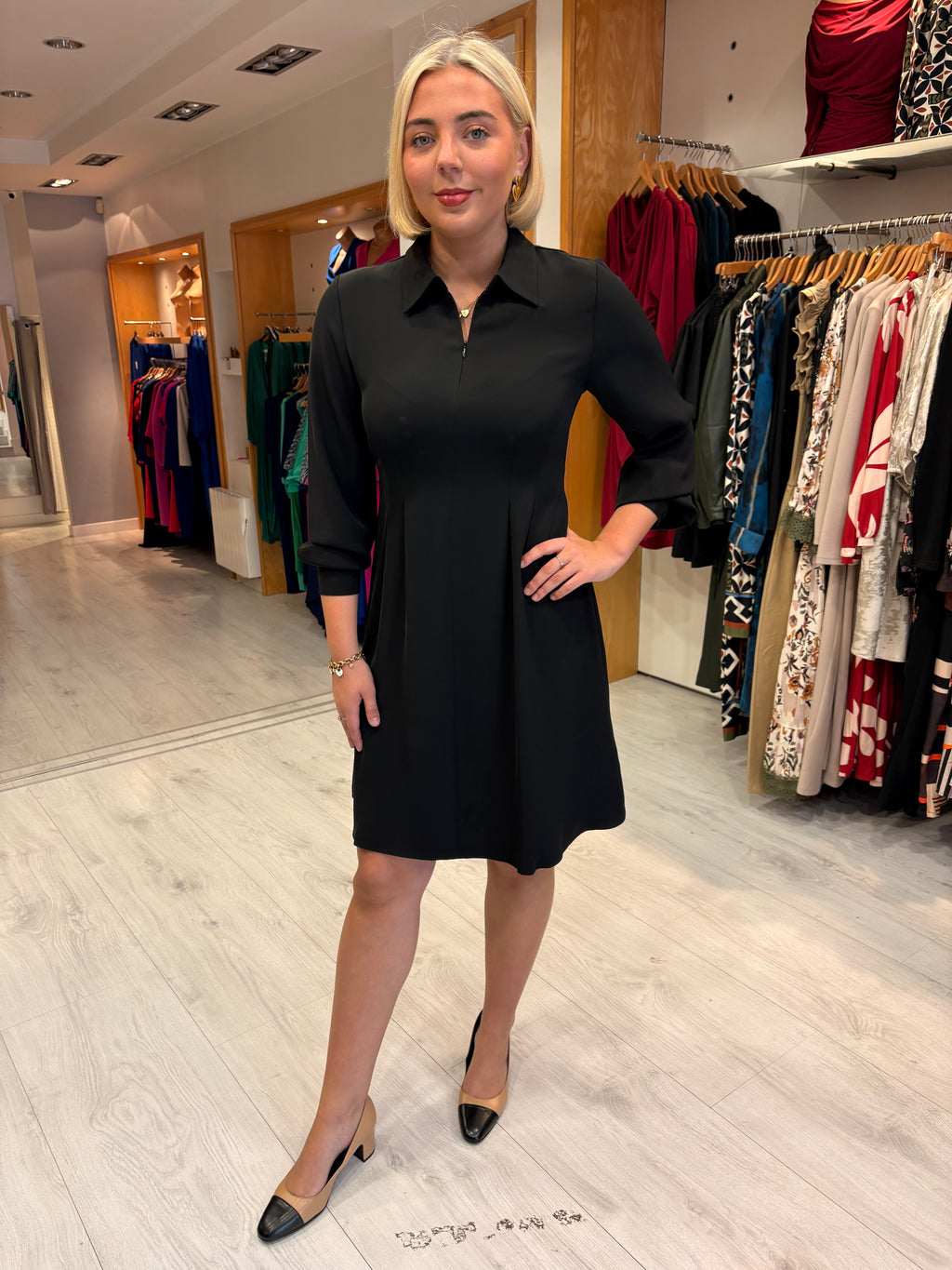 Kaffe Black Shirt Dress