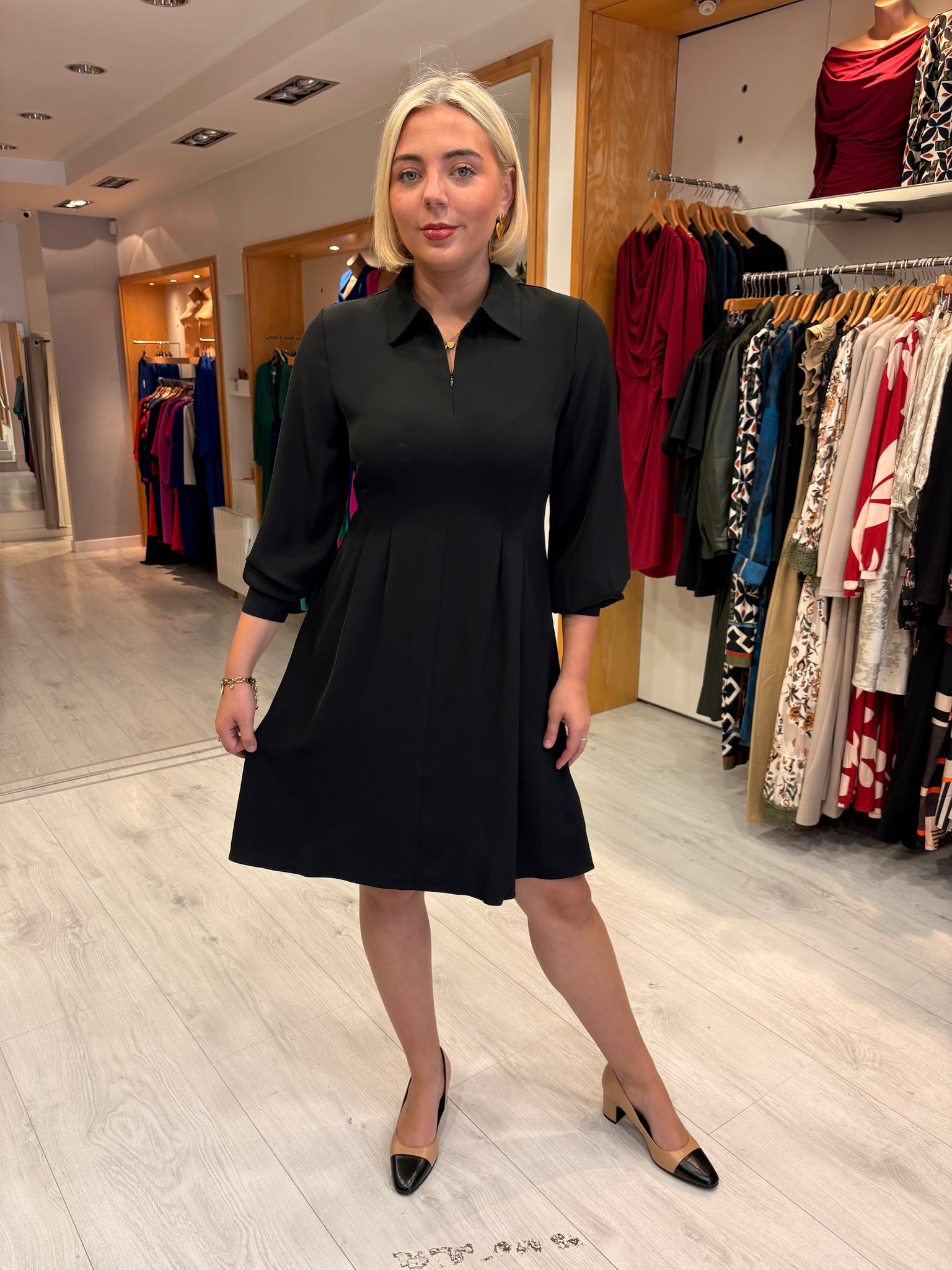 Kaffe Black Shirt Dress