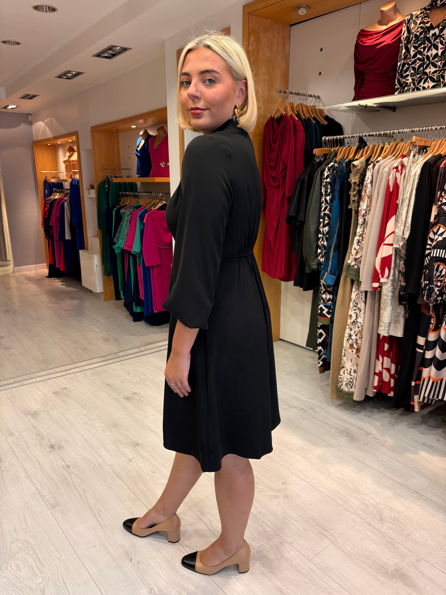Kaffe Black Shirt Dress