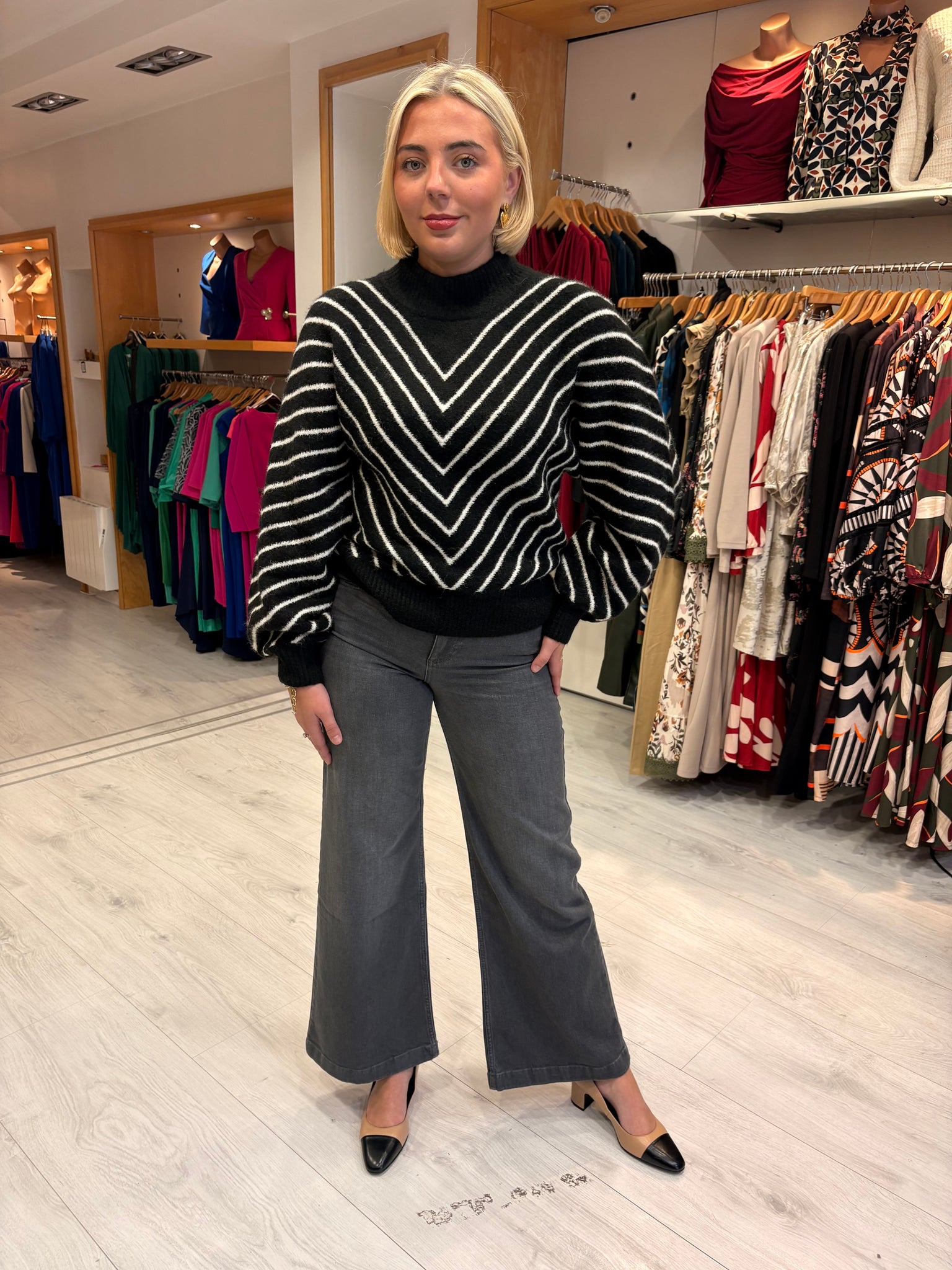 Karen By Simonsen chevron sweater