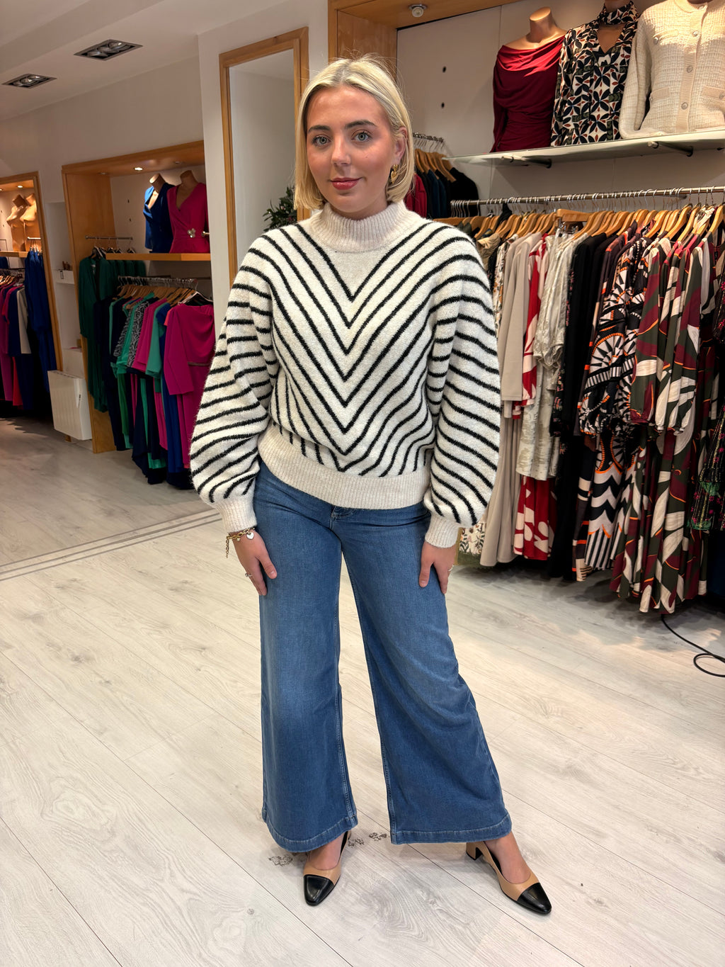 Karen By Simonsen chevron sweater