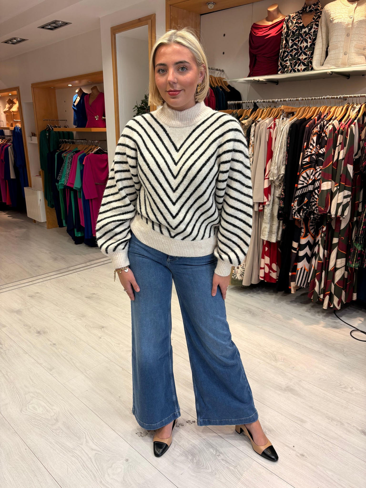 Karen By Simonsen chevron sweater
