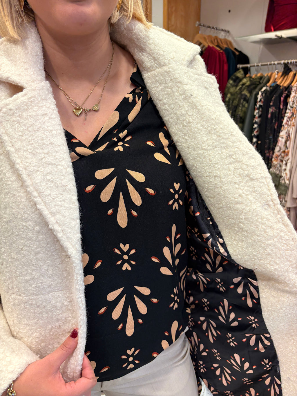 Smashed Lemon Cream Textured Coat